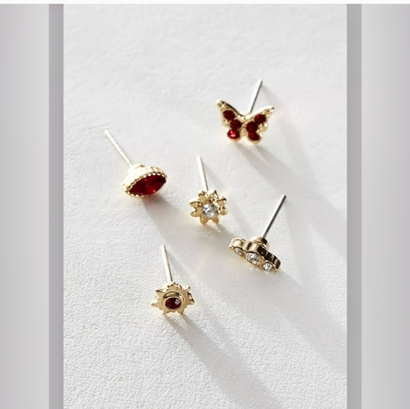 Free People, Rosette Stud Pack, Black/Multi, NWOT - Picture 3 of 15